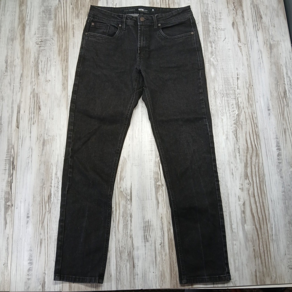 Barbell Apparel Mens Straight Athletic Fit Jeans Black BA-008 Size 34 Stretch - Picture 2 of 10